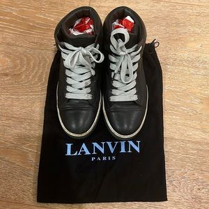 Lanvin black leather shoes
